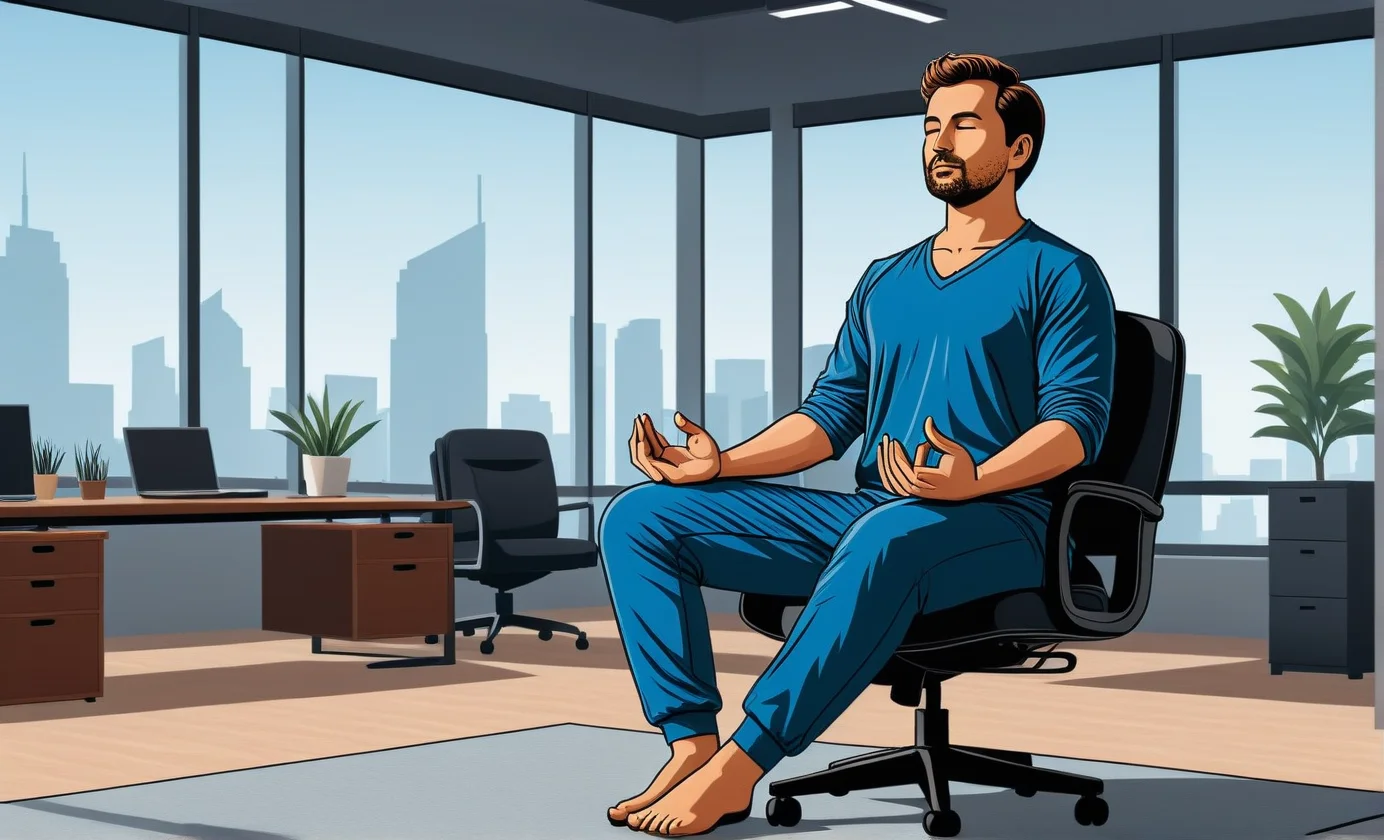 Chai Time Yoga in Office