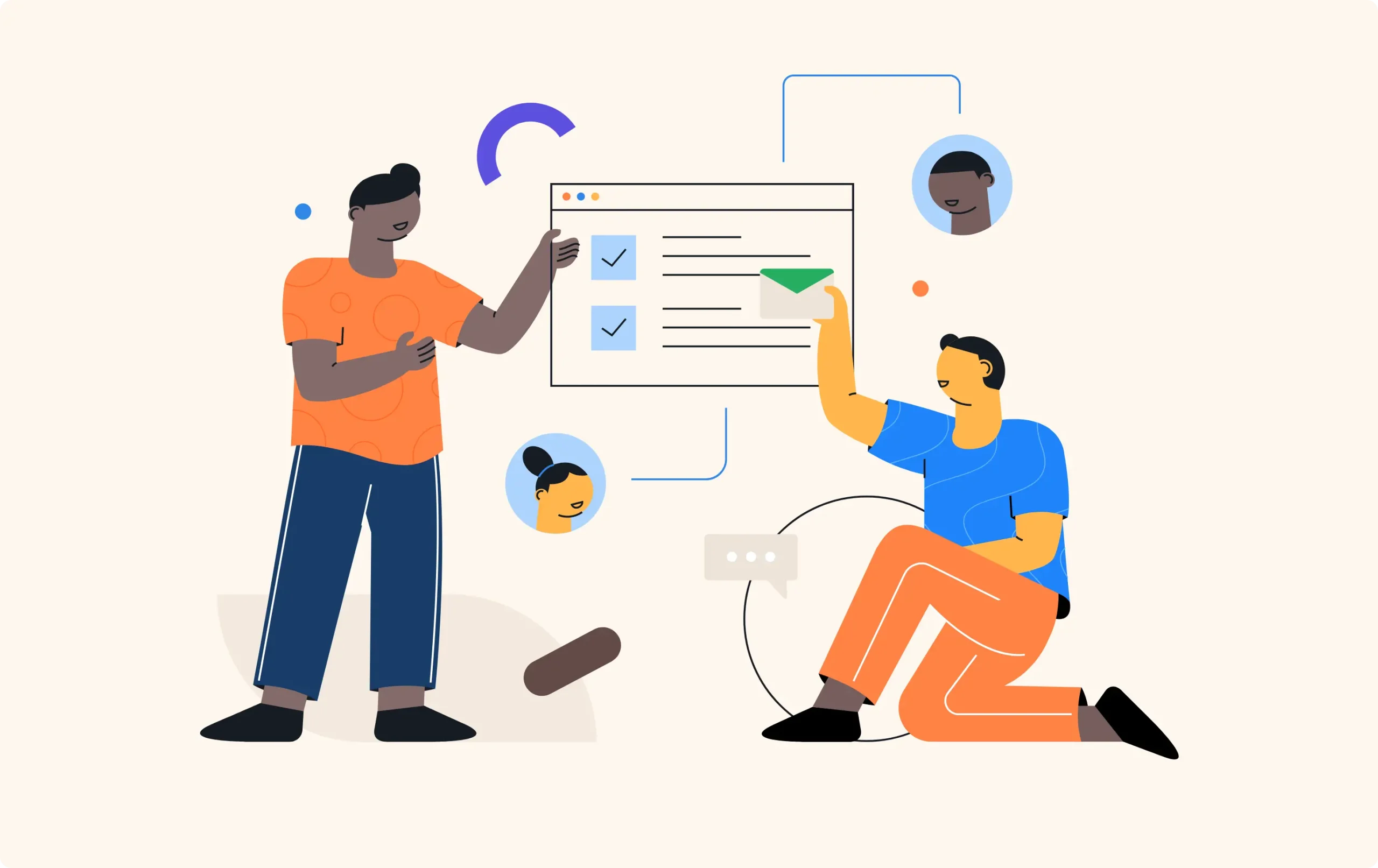 About Us 4 Teamwork illustration