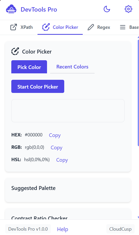 Dev Tools Pro 12 color picker by cloudcusp