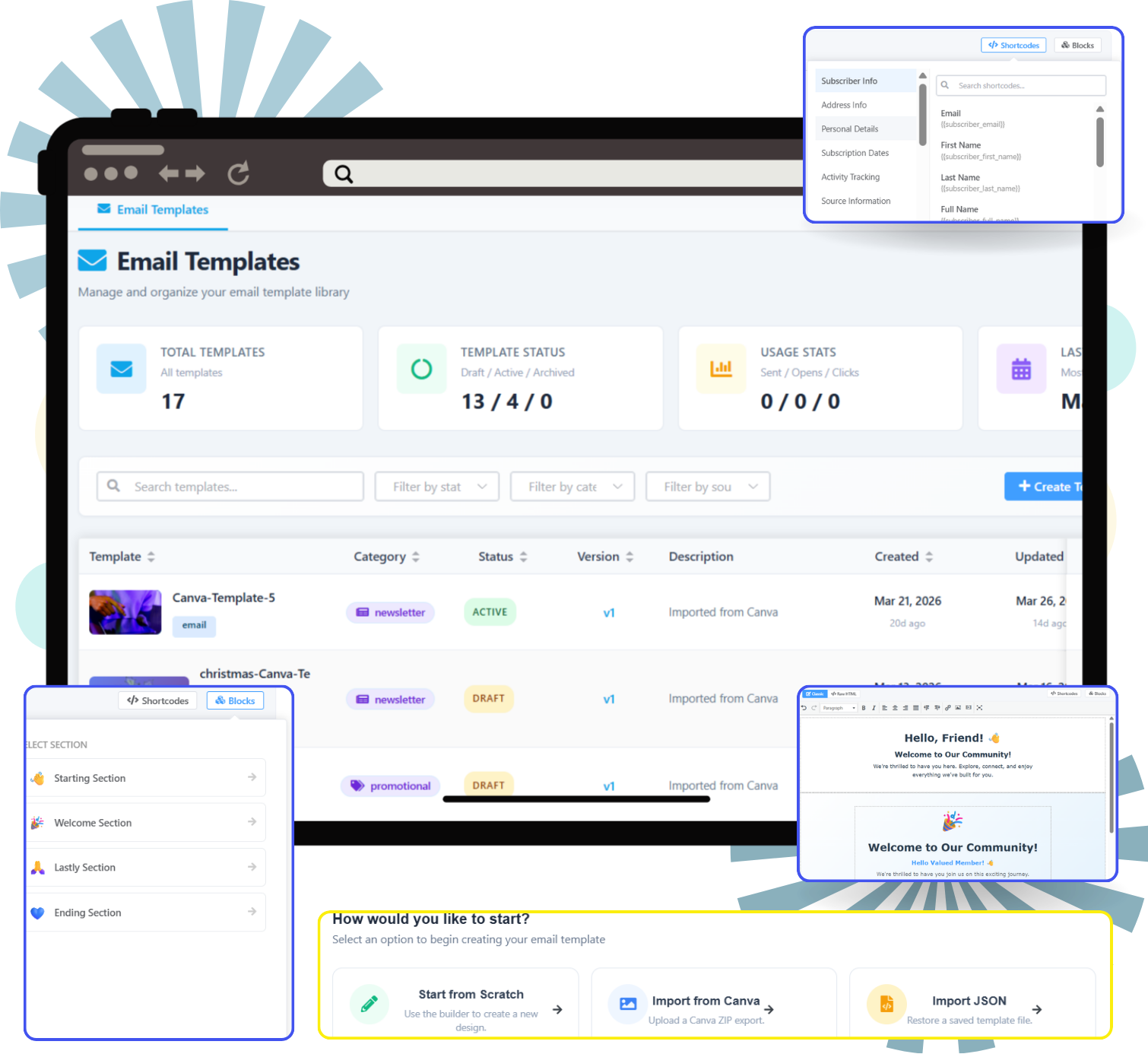 cloudcusp mailer templates