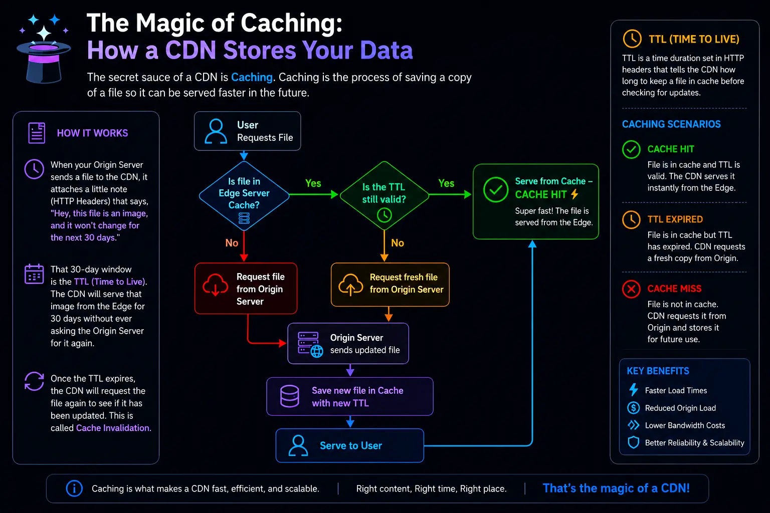 how cdn store data