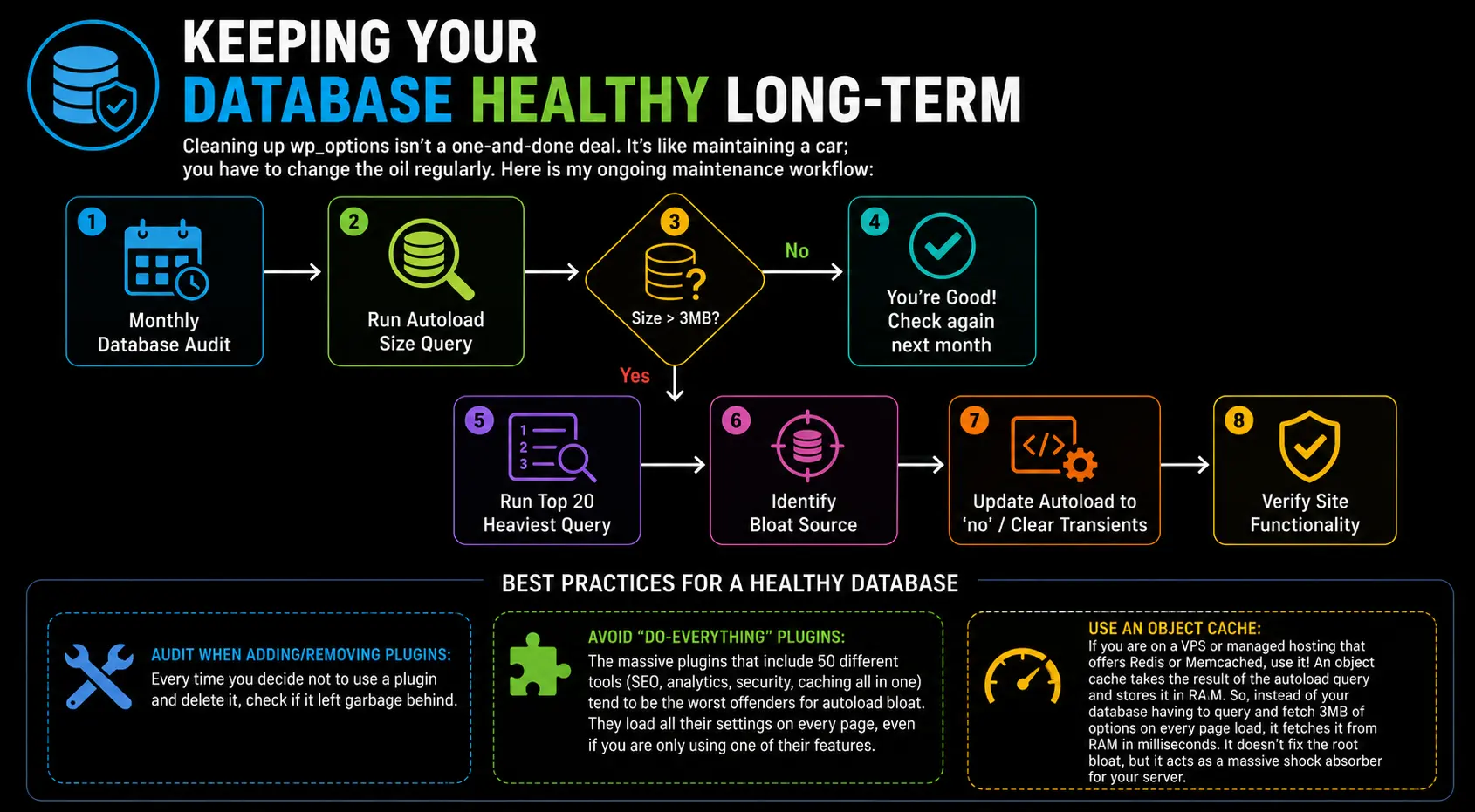 wp_options keeping healthy database