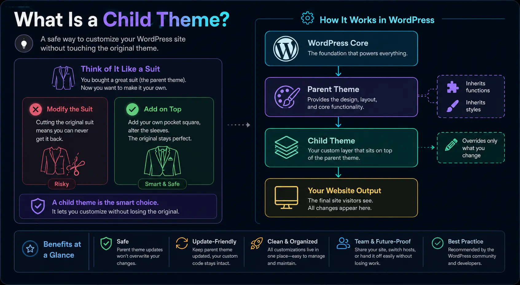 Why you need a WordPress child theme (and how to actually set one up) 2 what is child theme